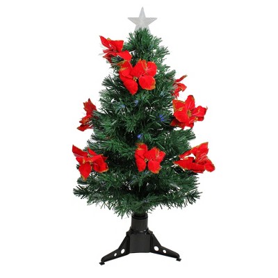 red artificial christmas tree