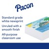 Pacon Newsprint Paper, Unruled, White, 24" x 36", 500 Sheets - 3 of 3