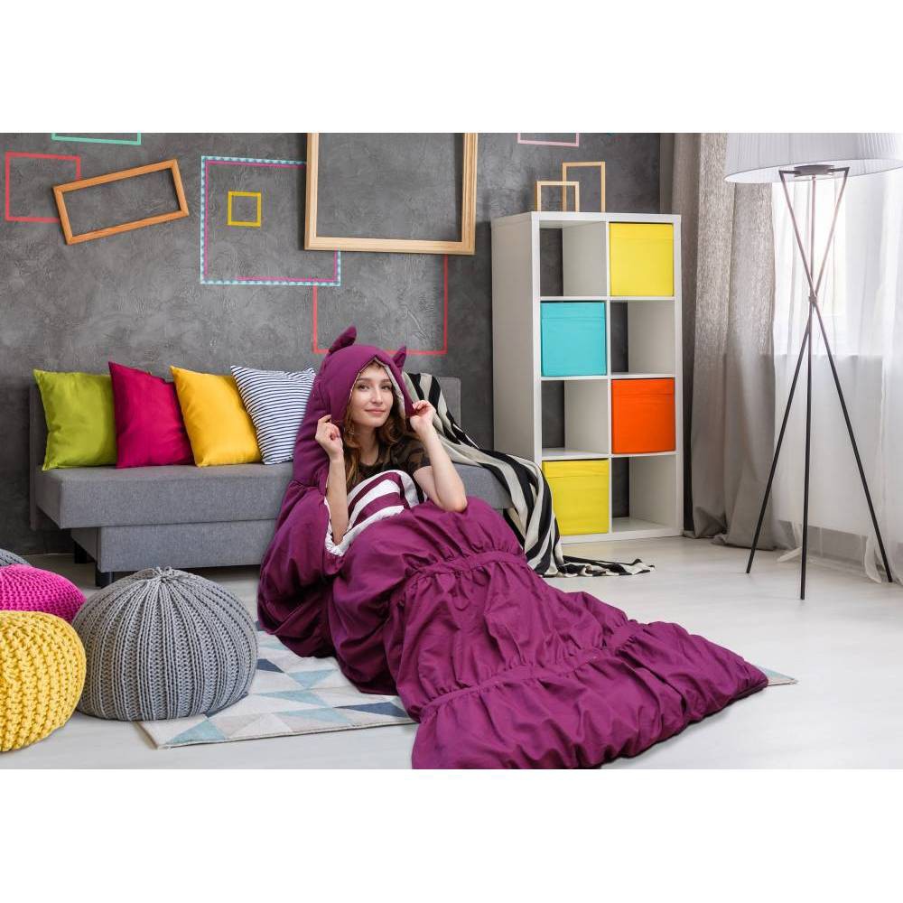 Photos - Sleeping Bag 32"x75" Frankie Kids'  Purple - Chic Home Design