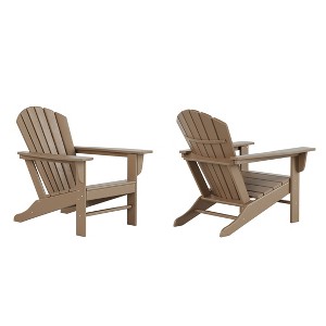 WestinTrends Dylan HDPE Outdoor Patio Adirondack Chair (Set of 2) - 1 of 4