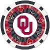 MasterPieces Casino Style 100 Piece Poker Chip Set - NCAA Oklahoma Sooners. - image 3 of 4