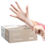 FifthPulse Disposable Vinyl Exam Gloves, Clear, Box of 50 - Powder-Free, Latex-Free, 3-Mil Thickness