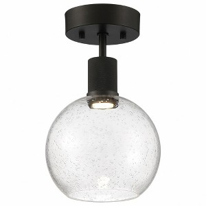 Access Lighting Port Nine 1 - Light Flush Mount in  Matte Black - 1 of 4
