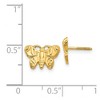 Black Bow Jewelry Kids 10mm Butterfly Screw Back Earrings in 14k Yellow Gold - 4 of 4
