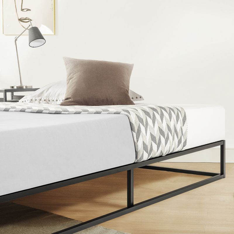 10" Modernista Metal Platform Bed Frame Black - Mellow, 5 of 8