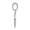 Black Bow Jewelry 14k White Gold Solid Polished Oval Miraculous Medal Pendant - 2 of 4