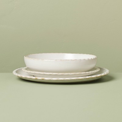 10.5" Pinched Edge Dinner Plate Set - Thumbnail 2