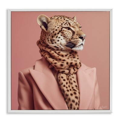 Stupell Industries Fashionable Cheetah Portrait, 12" x 12"