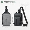 Unique Bargains Lightweight Waterpoof Anti Theft Casual Crossbody Backpack for Women Men - 3 of 4