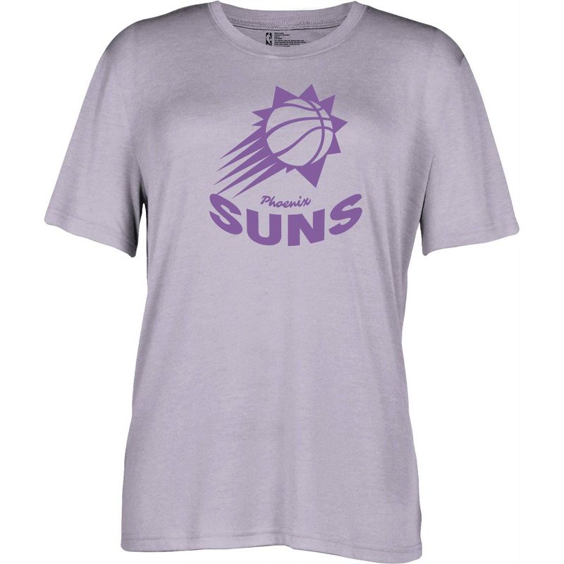NBA Phoenix Suns Women&#39;s Short Sleeve Vintage Logo Tonal Crew T-Shirt, 1 of 5