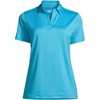 Lands' End Women's Short Sleeve Rapid Dry Sport Neck Polo Shirt - 2 of 2
