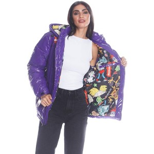 Members Only Women's Shiny Collab Puffer Oversized Jacket - 1 of 4