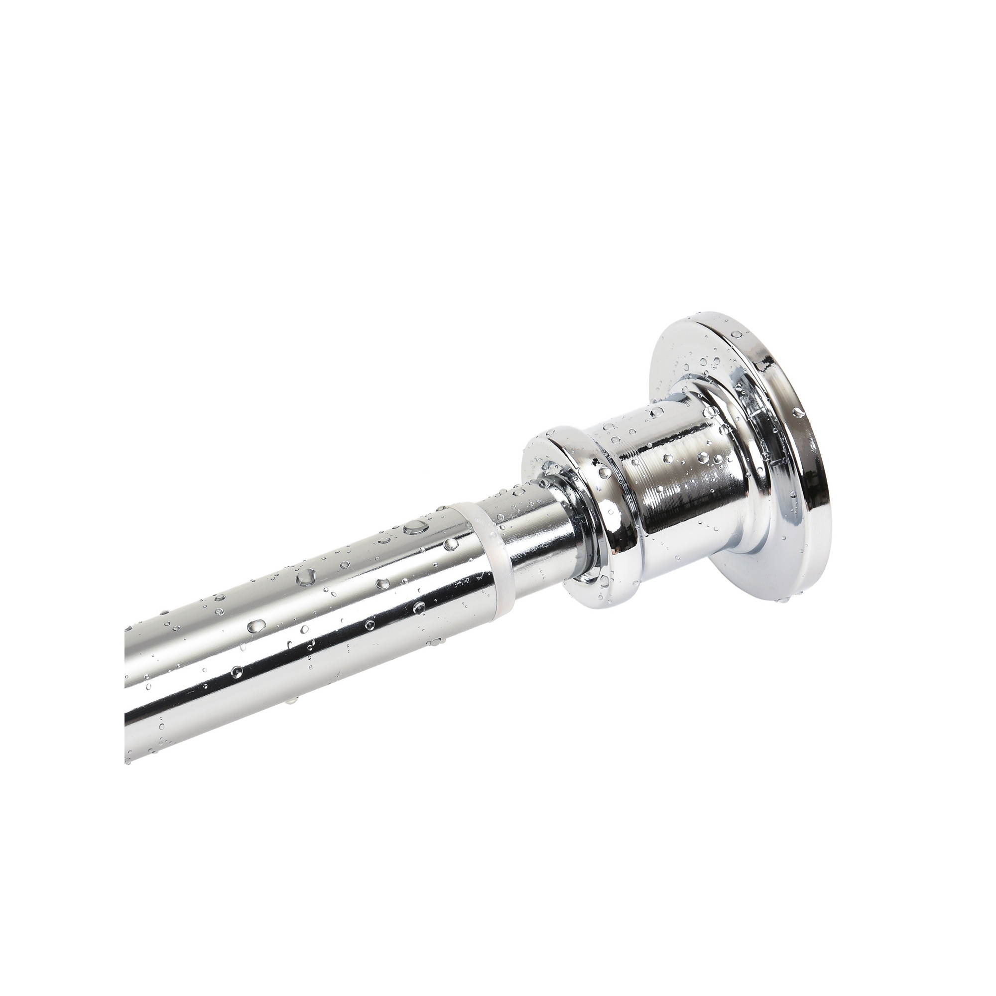 Cameo Adjustable Shower Curtain Rod 42” -72”, Spring tension Stainless Steel Telescoping Rod, Heavy Duty, Rust Resistant