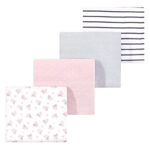 Luvable Friends Little Treasure Flannel Receiving Blankets 4pk - 1 of 1
