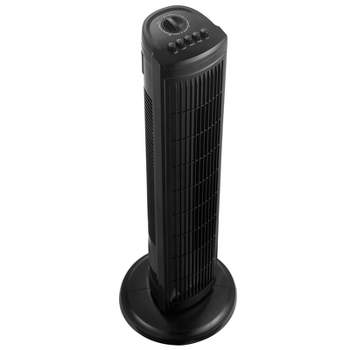 Brentwood 30 inch Oscillating Tower Fan in Black