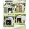 Outdoor Storage Shed, Heavy-Duty Motorcycle Tent with Roll-Up Door, Waterproof & UV-Resistant Carport for Bike & Tools - 2 of 4