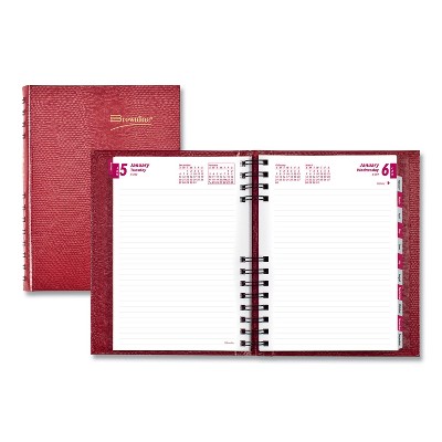 Brownline CoilPro Daily Planner Ruled 1 Day/Page 8.25 x 5.75 Red 2022 CB389CRED