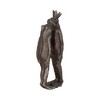 Sagebrook Home Kissing Frogs Garden Statue - Contemporary Polyresin Silver Frog Sculpture Decorative Figurine - 4 of 4