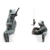 SPI Home Fishing Frog Mama and Baby Garden Sculpture – 17" Cast Aluminum Verdigris Statue for Whimsical Outdoor Decor - 3 of 3
