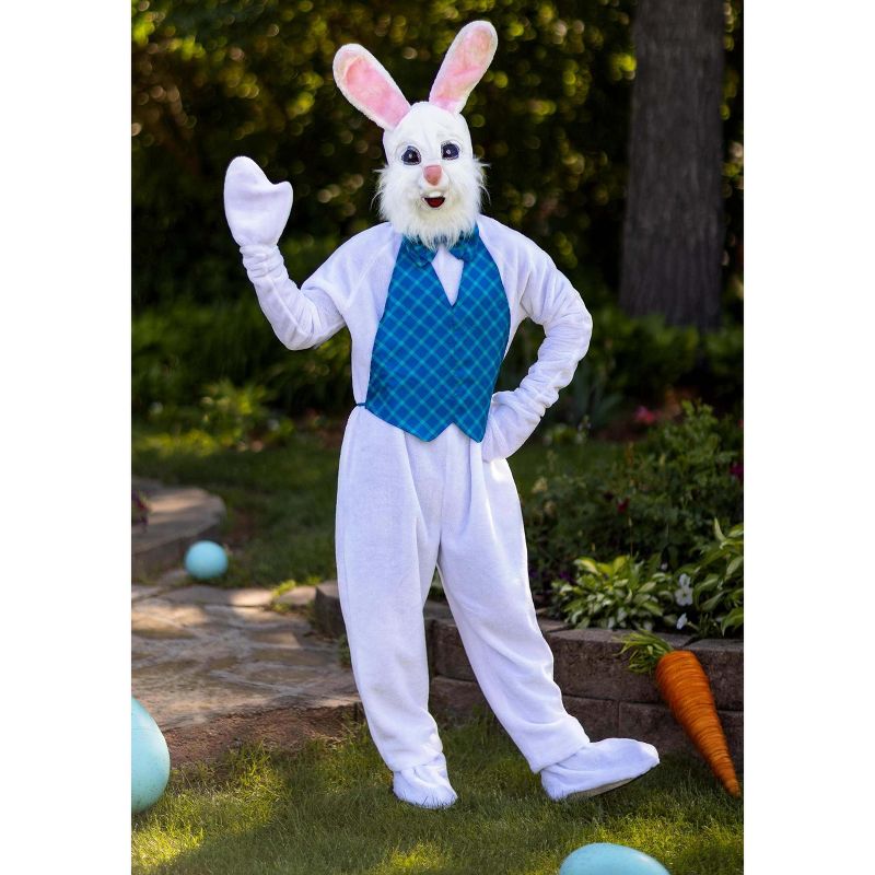 HalloweenCostumes.com Men's Mascot Happy Easter Bunny Costume, 4 of 11