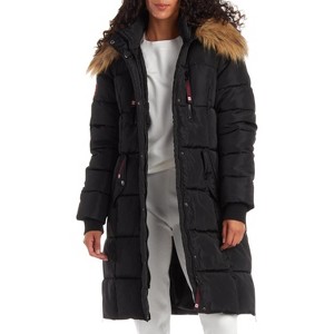 CANADA WEATHER GEAR Women's Winter Jacket - Heavyweight Long Length Bubble Puffer Parka (S-3X) - 1 of 4