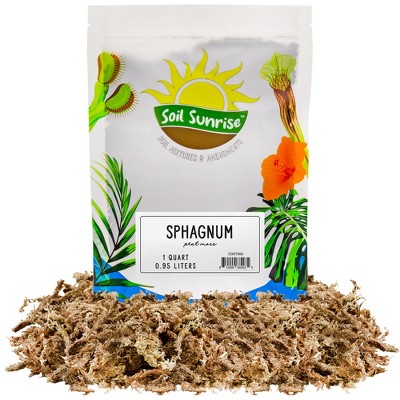 Soil Sunrise Long Fibered Sphagnum Peat Moss, for Orchid, Carnivorous Plant, Terrariums