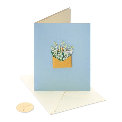 Envelope with Flowers Card - PAPYRUS