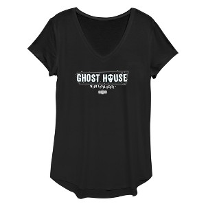 Women's Beetlejuice Beetlejuice Ghost House With Lydia Deetz T-Shirt - 1 of 2