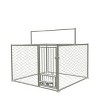 LAOTIES Heavy Duty Outdoor Dog Kennel,Large Metal Playpen with Rotating Feeder,Waterproof UV Cover,Lockable Door - 4 of 4