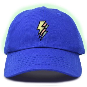 Dalix Lightning Embroidered Bolt Dad Hat Cotton Baseball Cap Adjustable Mens - 1 of 4