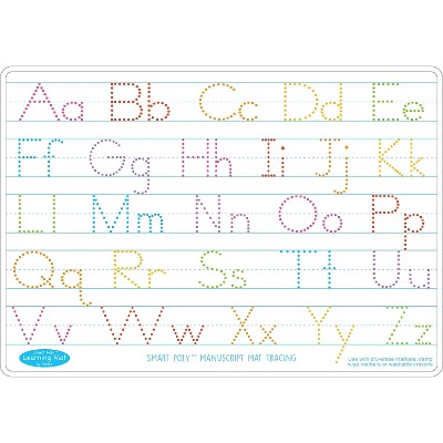 Ashley Productions Smart Poly Learning Mat Manuscript Tracing Double-Sided 12"" x 17"" (ASH95012) 