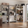 Aheaplus Set of 3 Freestanding Corner Closet System, 92'' Space-saving Closet Organizer with Drawers and Hanging Rods - 4 of 4