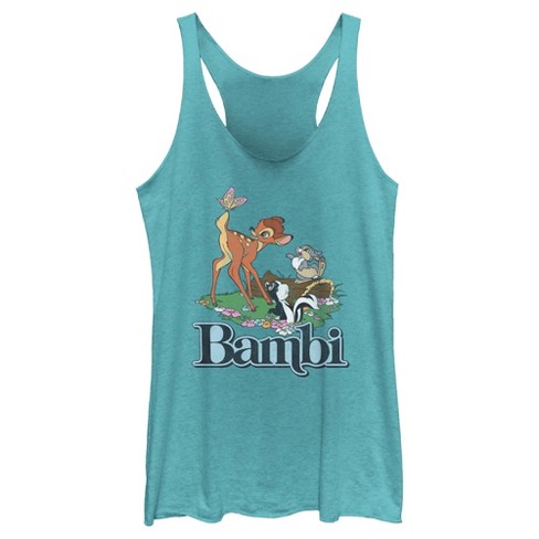 Women's Bambi Distressed Classic Scene Racerback Tank Top - image 1 of 4