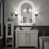 Apmir Super Bright 192 LEDs/m LED Lighted Anti-Fog Tempered Glass Arched Bathroom/Vanity Mirror with ETL & 3-Year Warranty - 2 of 4
