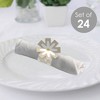 Big Dot of Happiness Tan Daisy Flowers - Floral Party Paper Napkin Holder - Napkin Rings - Set of 24 - 2 of 4