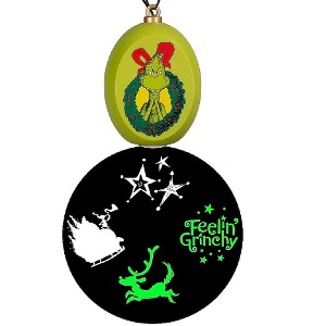 Gemmy The Grinch LED Whirl-A-Motion Hanging Projection Ornament "Feeling Grinchy" - 1 of 4