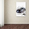 Trademark Fine Art -The Macneil Studio 'Black Porsche' Canvas Art - 3 of 3