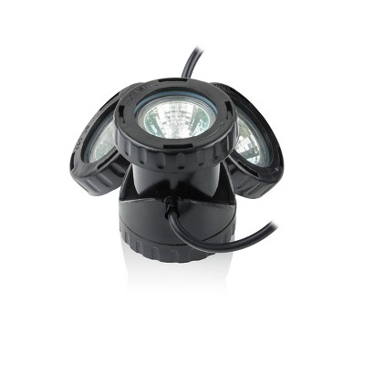 Alpine Black PVC 20-Watt Halogen Pond Lights with Transformer
