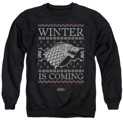 Game Of Thrones Winter Is Coming Ugly Christmas Adult Crewneck Sweatshirt
