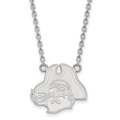Black Bow Jewelry Sterling Silver East Carolina Pirates NCAA Necklace 18 Inch