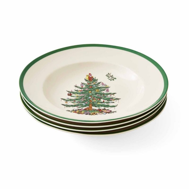 Spode Christmas Tree Soup Plates, Set of 4 - 9 Inch, 2 of 8