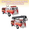 ArtCreativity 5.5" Fire Truck Vehicles (Set of 2) - 3 of 4