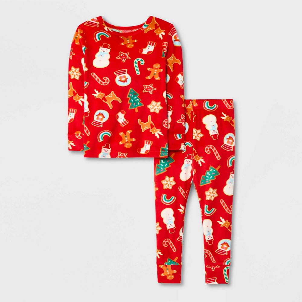 Size 5T Toddler Boys' Christmas Pajama Set - Cat & Jack Red 