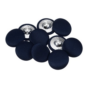 Unique Bargains Blouses Sweater Round Aluminum Cotton Fabric Cloth Covered Buttons 10 Pcs - 1 of 4