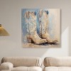 Art Remedy Glam Cowgirl Boots Chic Farmhouse Wall Art Unframed - 2 of 4