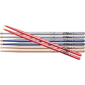 Zildjian Chroma Series Drum Sticks Value Pack 5A Wood - 1 of 1