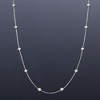 Ross-Simons 0.20 ct. t.w. Diamond Station Necklace in 14kt White Gold - 3 of 4