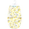 Hudson Baby Infant Girl Plush Faux Fur Swaddle Wrap, Lemon, 0-3 Months - 2 of 2