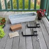 ACHLA Designs Small Cape Cod Rectangular Wrought Iron Outdoor Planter Box with Mounting Bracket White 22"x8" - 2 of 3