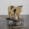 Northlight 10.25" Black and White Wood Textured Cow on Cart Outdoor Garden Statue - 3 of 3